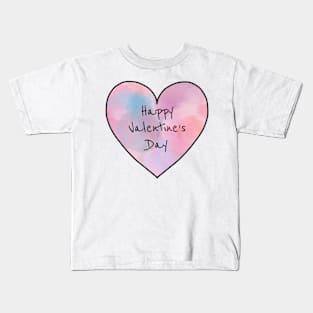 Happy Valentine's Day Heart Kids T-Shirt